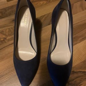 Cole Haan, Navy suede pumps, size 7